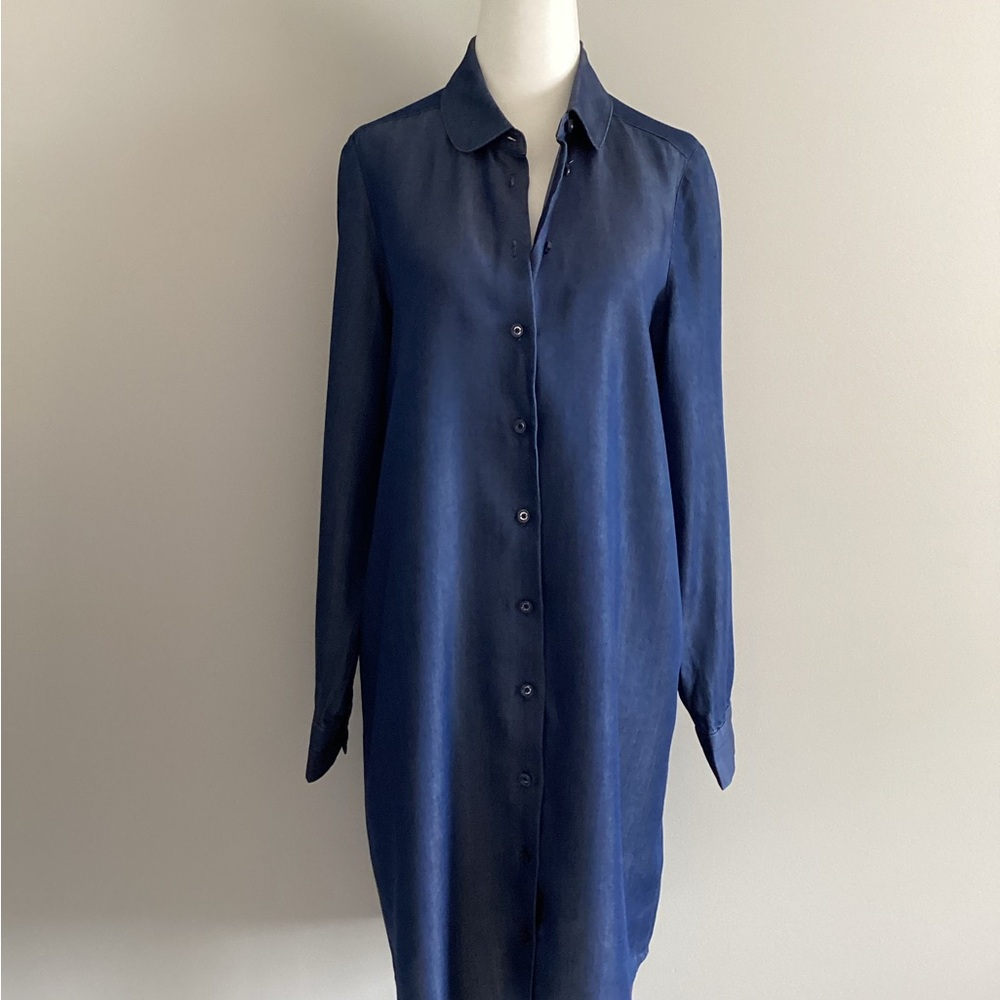 kate spade Denim Look Long-Sleeved Shirtdress, Size 4